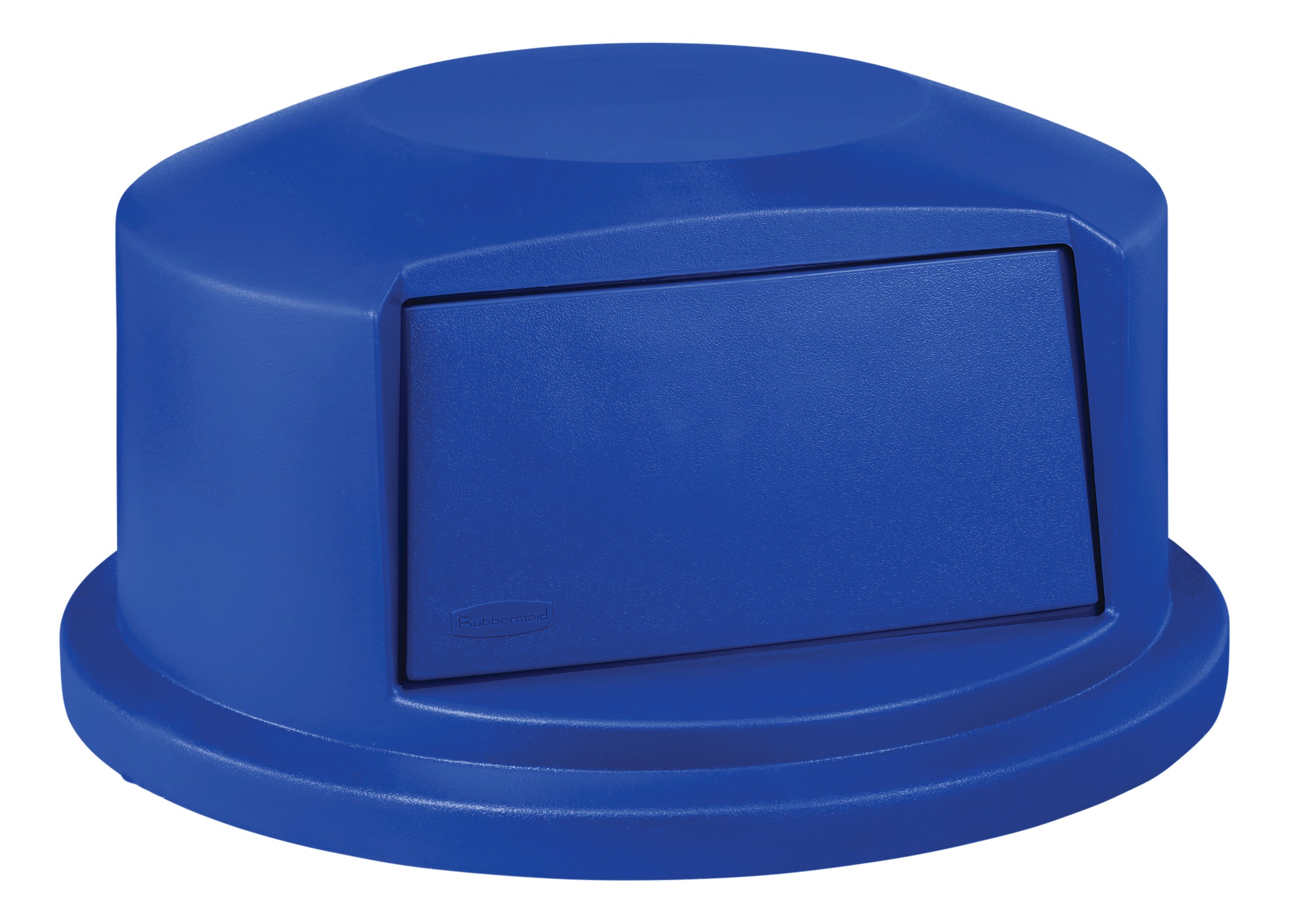 Rubbermaid Commercial Vented BRUTE® Dome Top Lidは、スナップロック式でぴったりフィット。スプリングドアでゴミ捨てが簡単で、虫の侵入も防ぎます。