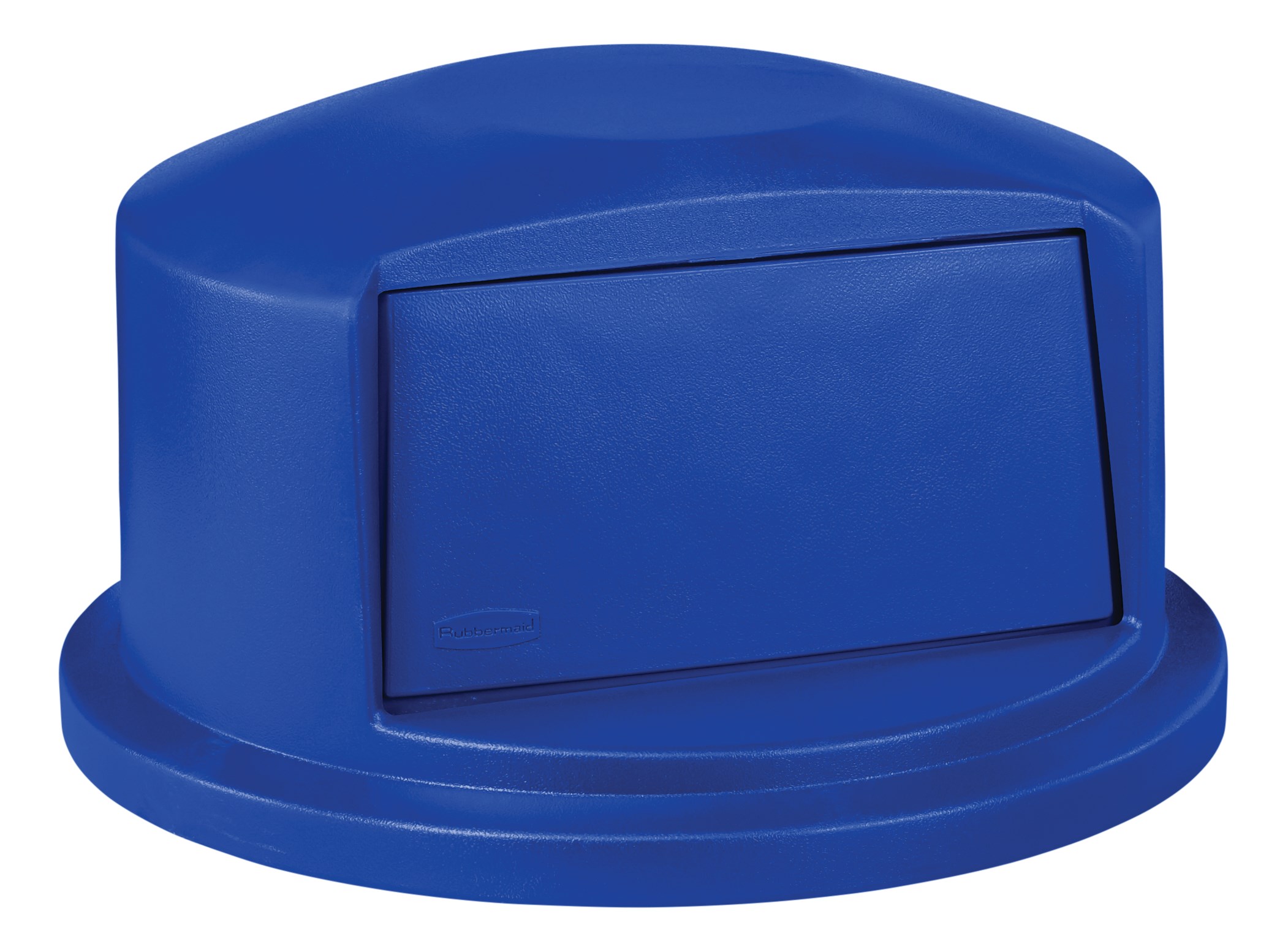 The Rubbermaid Commercial Vented BRUTE® Dome Top Lid is built tough with a snap-lock design for a perfect fit. A spring door makes trash disposal easy and prevents insects from entering the receptacle.