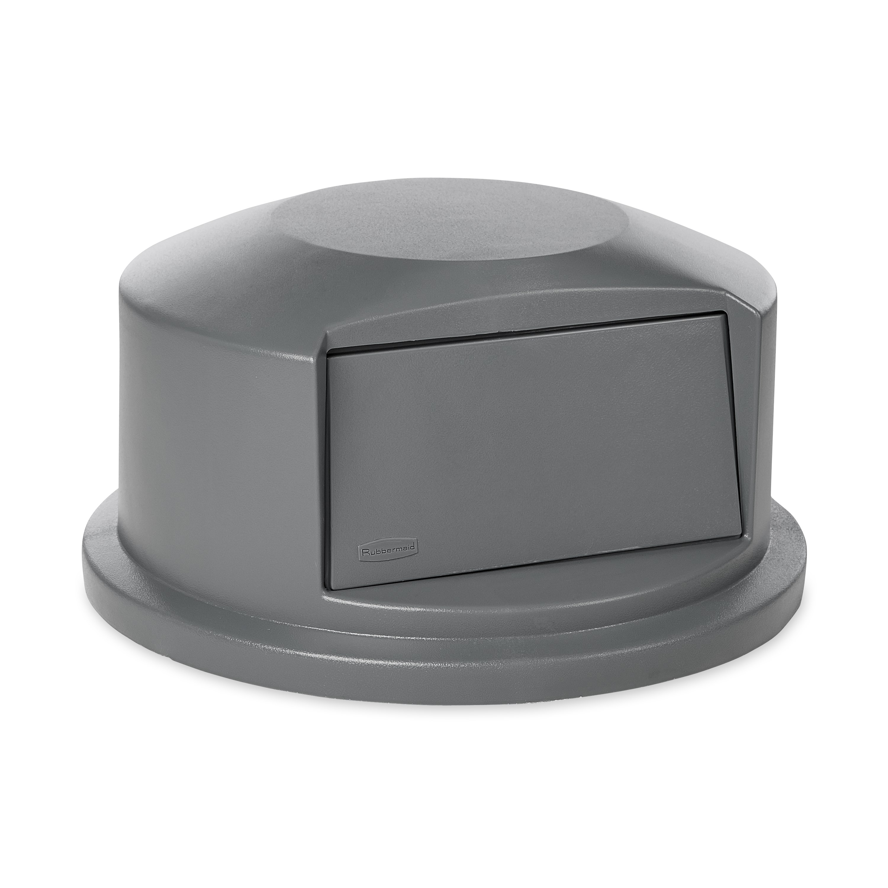 Rubbermaid Commercial Vented BRUTE® Dome Top Lidは、スナップロック式でぴったりフィット。スプリングドアでゴミ捨てが簡単で、虫の侵入も防ぎます。