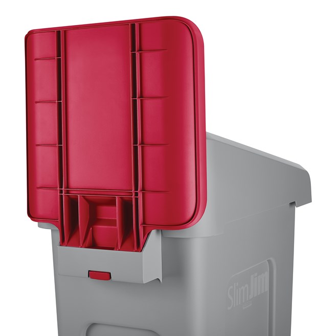 Slim Jim® Recycling Station Billboards provide better waste stream visibility by selecting a distinct color for each type of waste stream your facility needs.