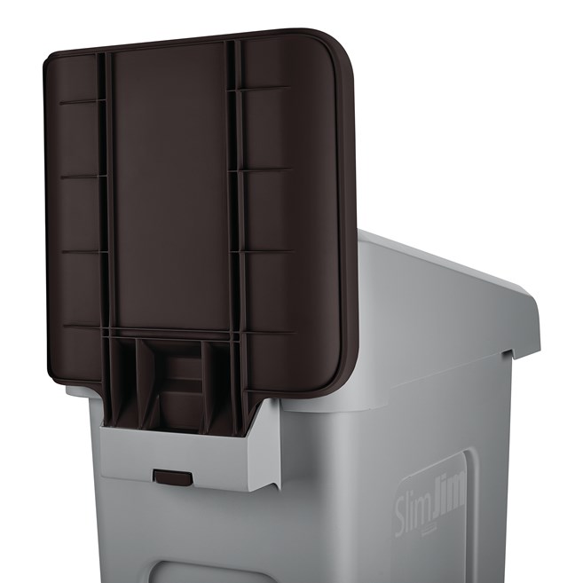 Upgrade your Slim Jim® Recycling Station with a durable, easy-to-install lid insert designed to support streamlined and efficient waste separation in any environment.