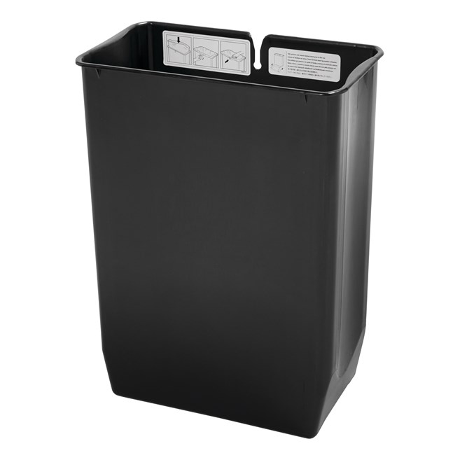 The Rubbermaid Commercial Slim Jim® End Step-On Liner helps maintain the life of the Rubbermaid Commercial Slim Jim® End Step-On Container (sold separately). Constructed of durable, puncture-resistant plastic, this liner features smooth contours for easy cleaning and a liner retainer band to secure liner bags.