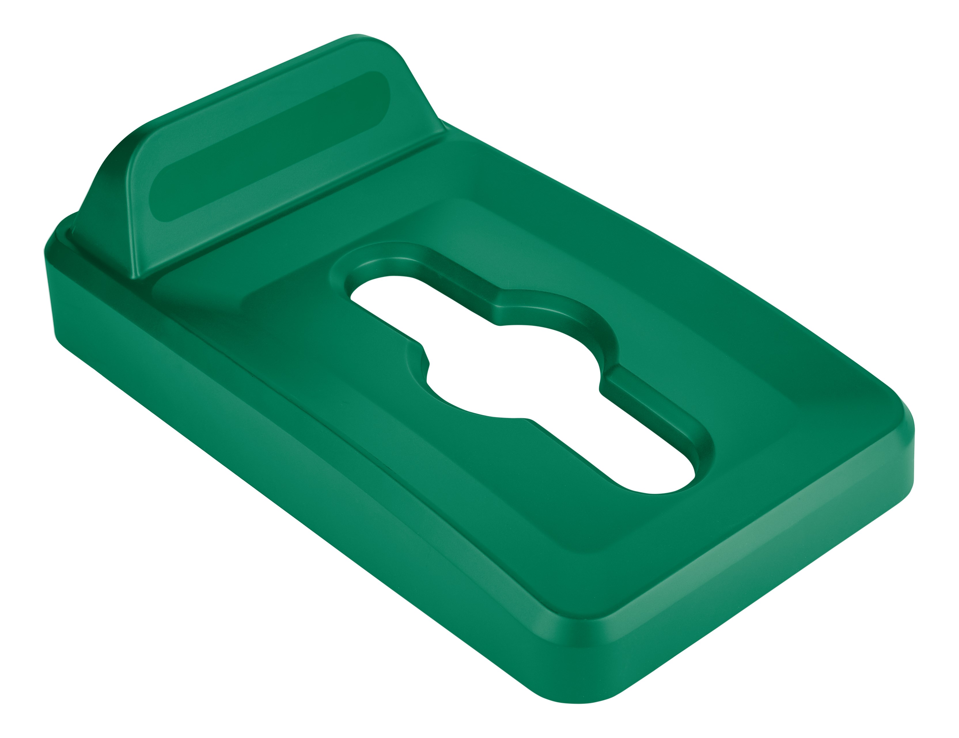 Slim Jim® recycling lids are designed to make recycling easier with consistent color-coding, lid openings and waste stream options