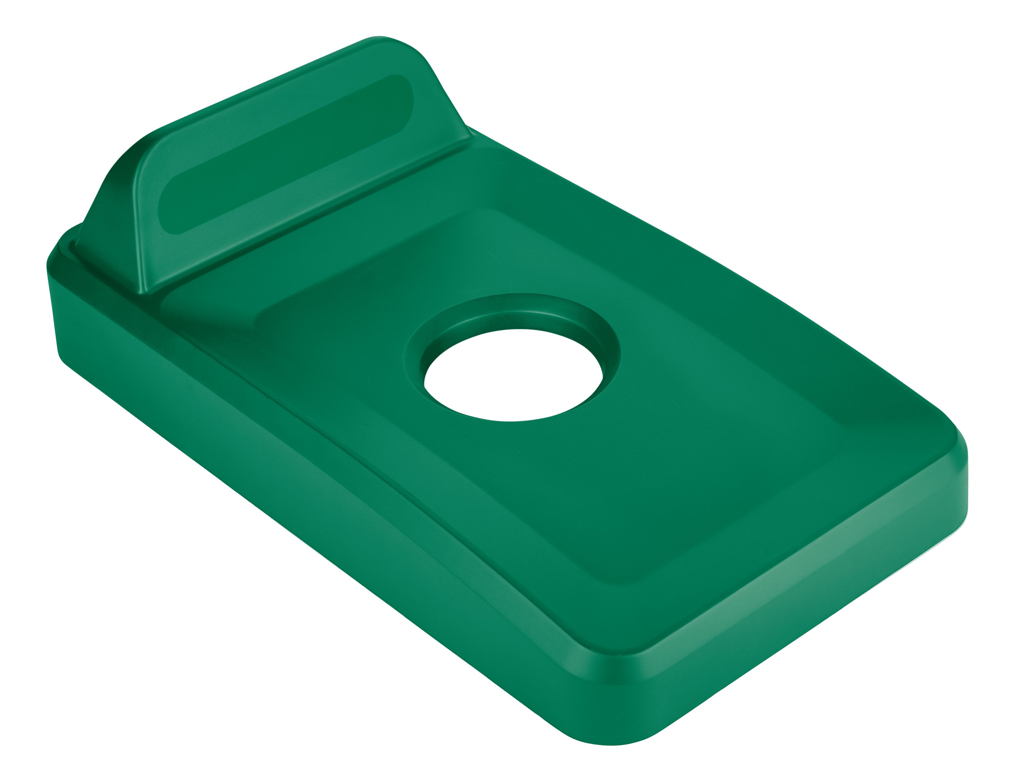 Slim Jim® recycling lids are designed to make recycling easier with consistent color-coding, lid openings and waste stream options