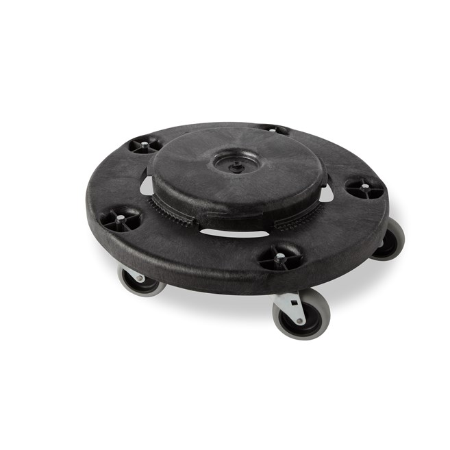 Der BRUTE®-Transportroller von Rubbermaid Commercial transportiert mühelos und schnell BRUTE®-Behälter mit 75-, 121-, 167- und 208-Liter-Fassungsvermögen.