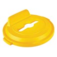 The Rubbermaid Commercial BRUTE® recycling lids are designed to make recycling easier with consistent color-coding, lid openings and waste stream options.