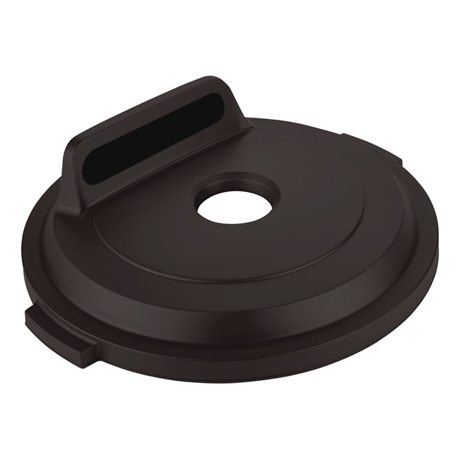 The Rubbermaid Commercial BRUTE® recycling lids are designed to make recycling easier with consistent color-coding, lid openings and waste stream options.