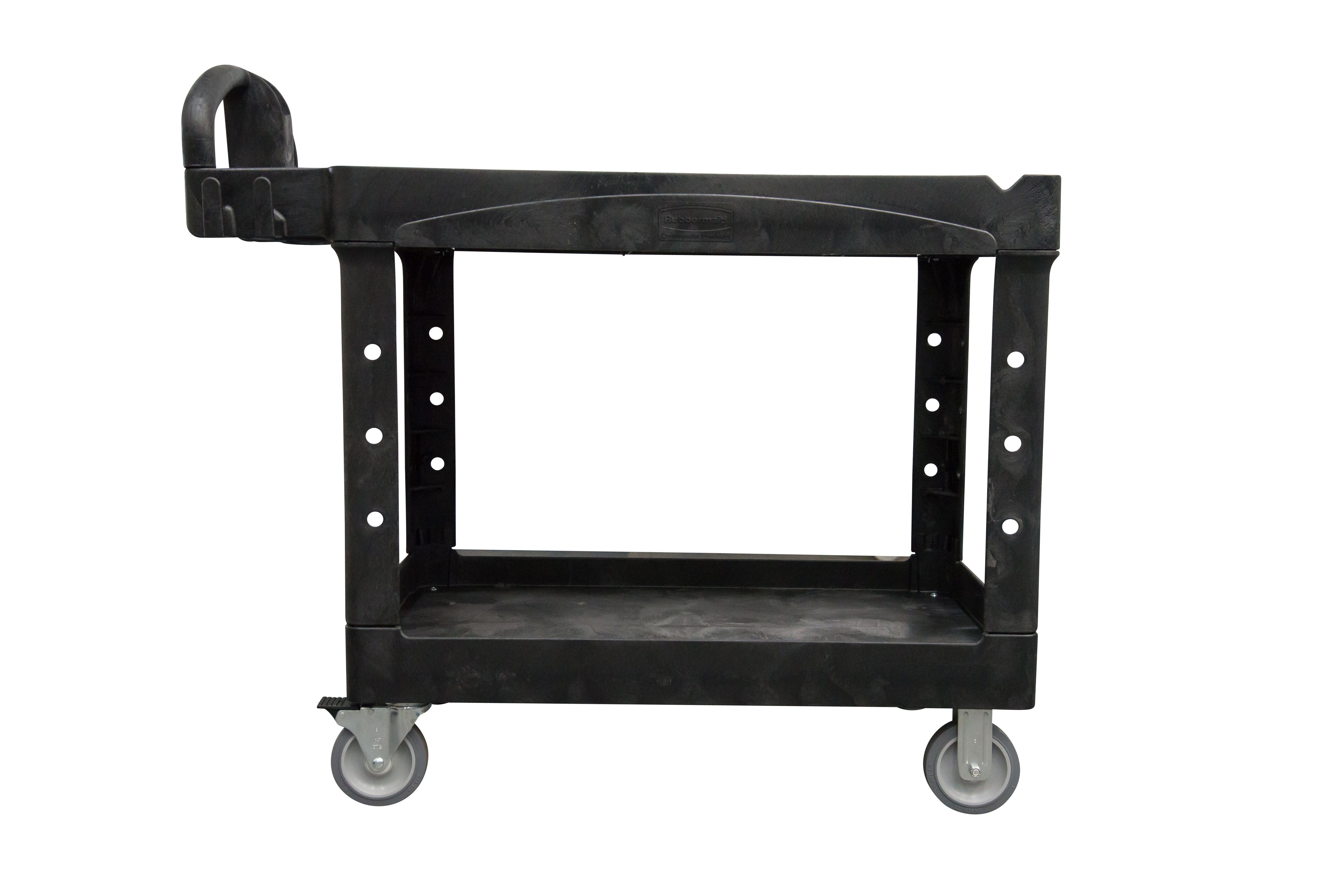 The Rubbermaid Commercial Heavy-Duty Utility Cart is a versatile, durable cart that can support up to 226 kg.