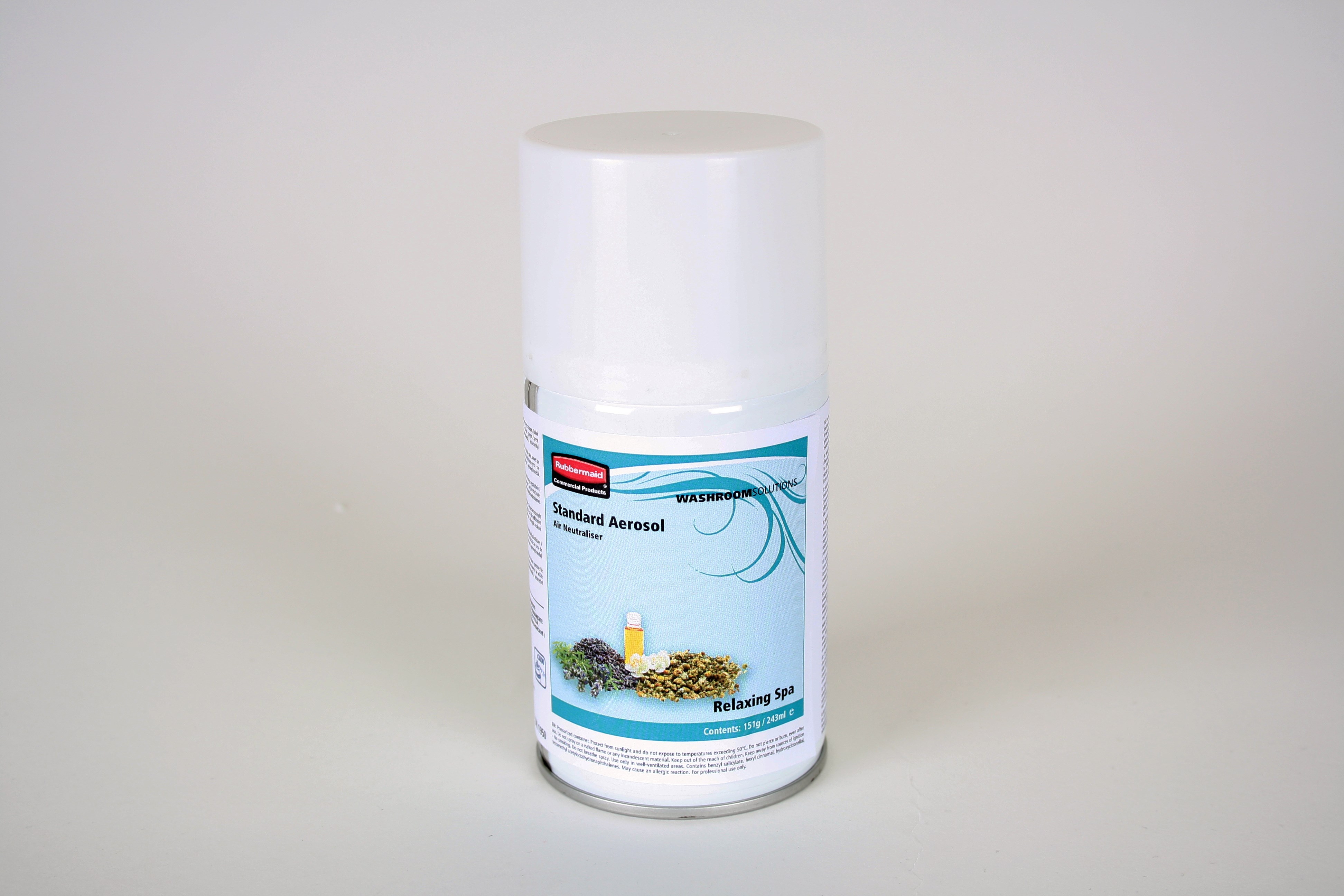 The Rubbermaid Commercial Standard Aerosol refills feature high quality, fresh fragrances that effectively eliminate bad odours.