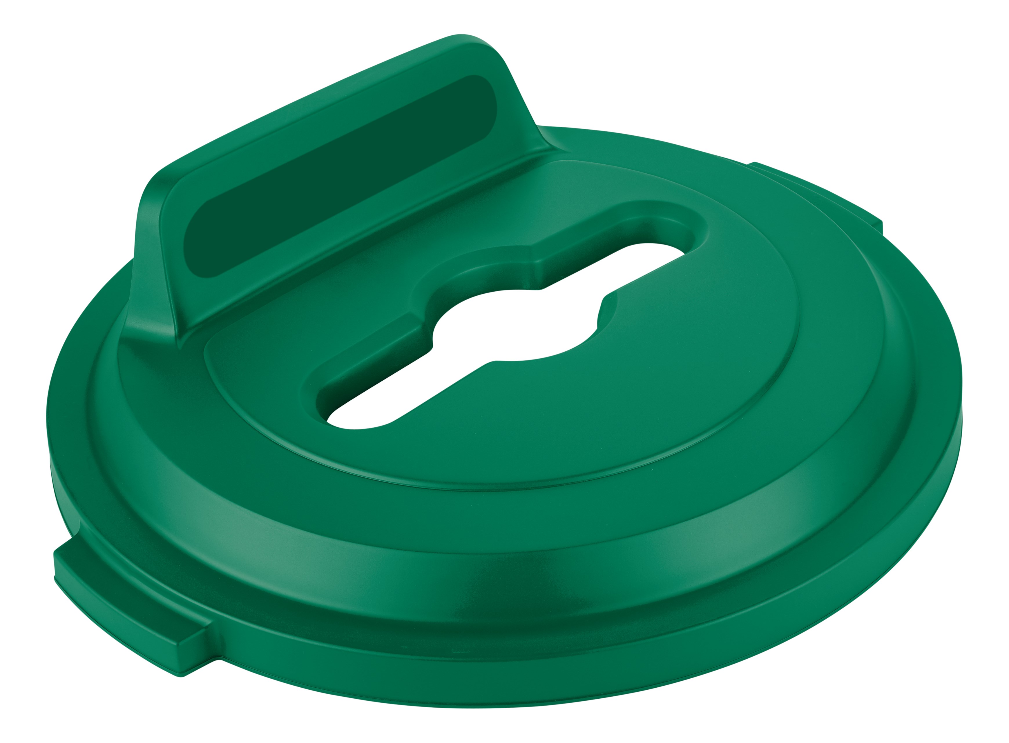 The Rubbermaid Commercial BRUTE® recycling lids are designed to make recycling easier with consistent color-coding, lid openings and waste stream options.