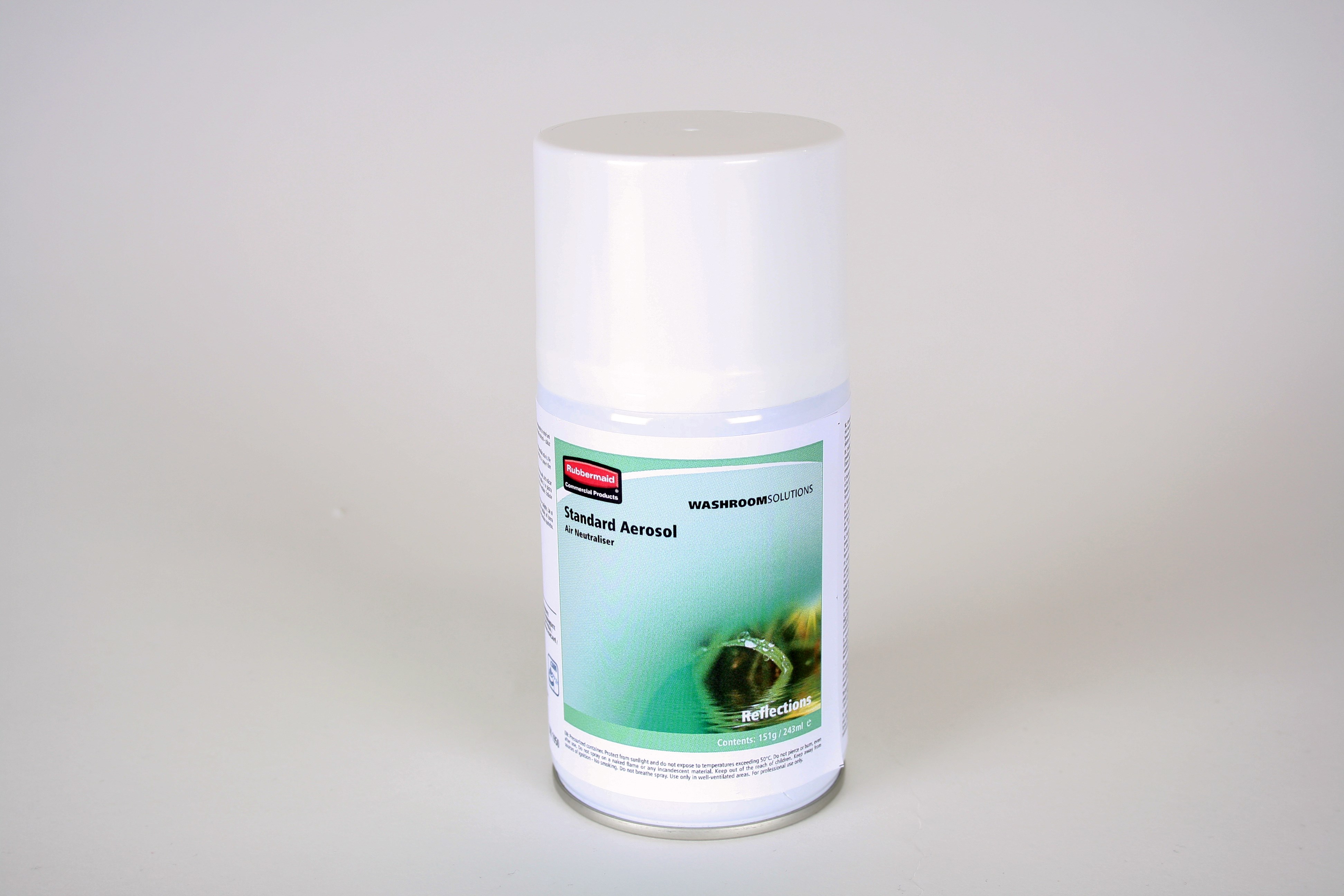 The Rubbermaid Commercial Standard Aerosol refills feature high quality, fresh fragrances that effectively eliminate bad odours.