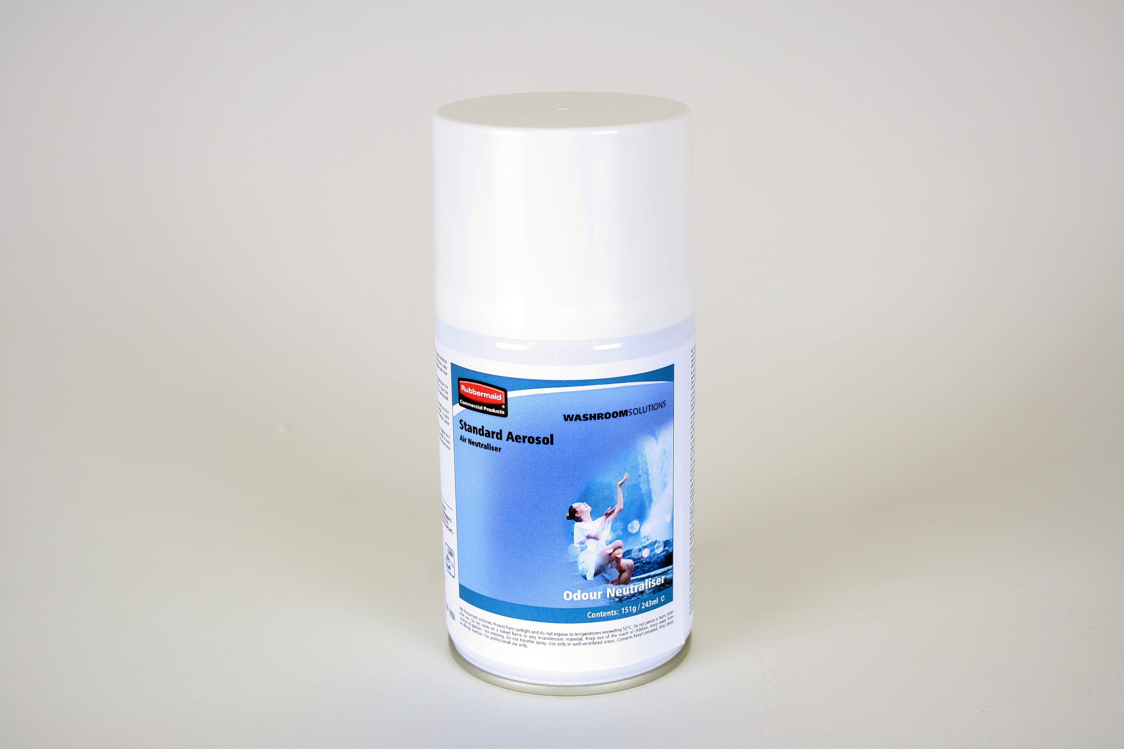 The Rubbermaid Commercial Standard Aerosol refills feature high quality, fresh fragrances that effectively eliminate bad odours.