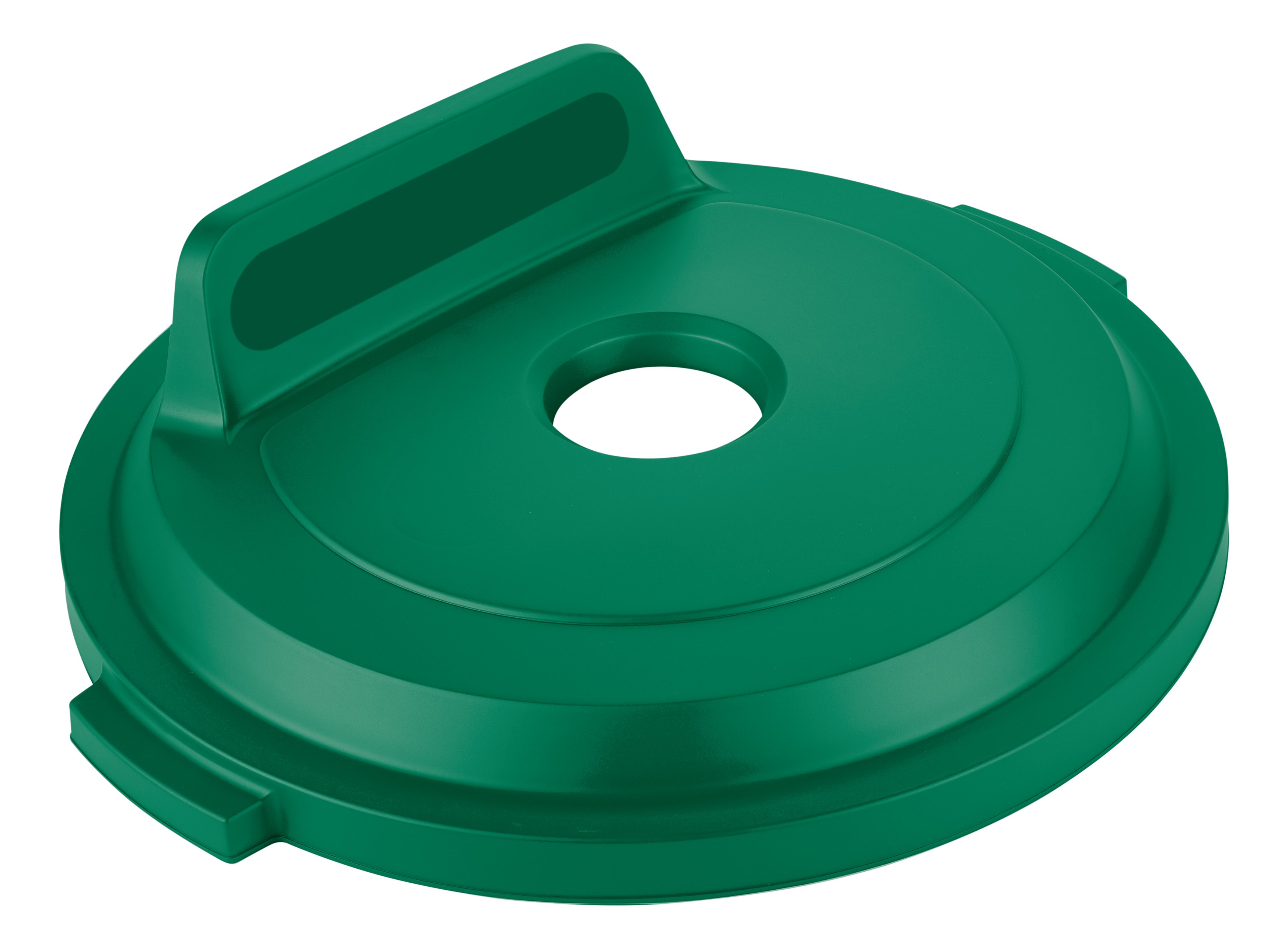 The Rubbermaid Commercial BRUTE® recycling lids are designed to make recycling easier with consistent color-coding, lid openings and waste stream options.