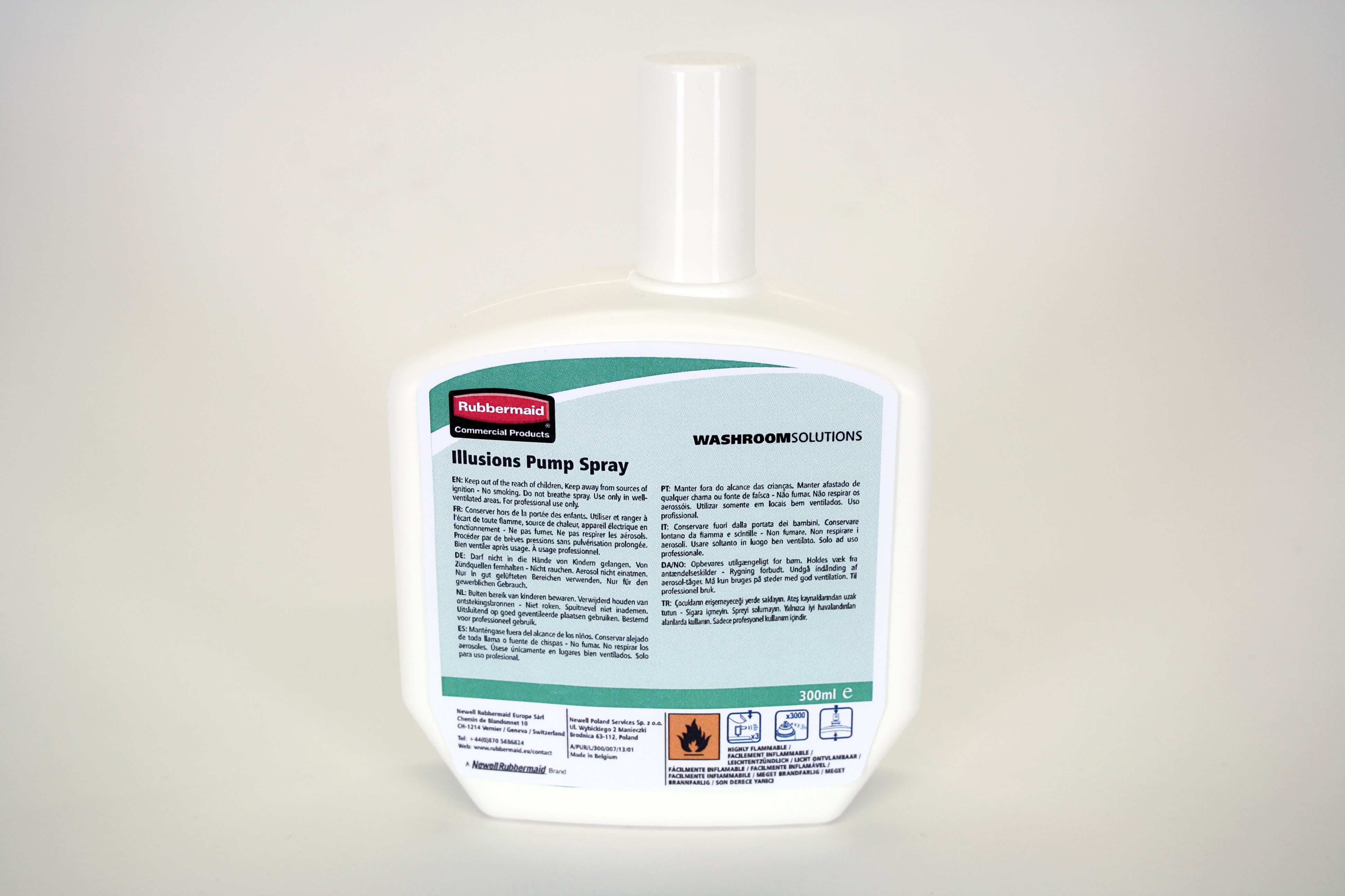 The pump spray system is a great air care alternative to aerosol systems.