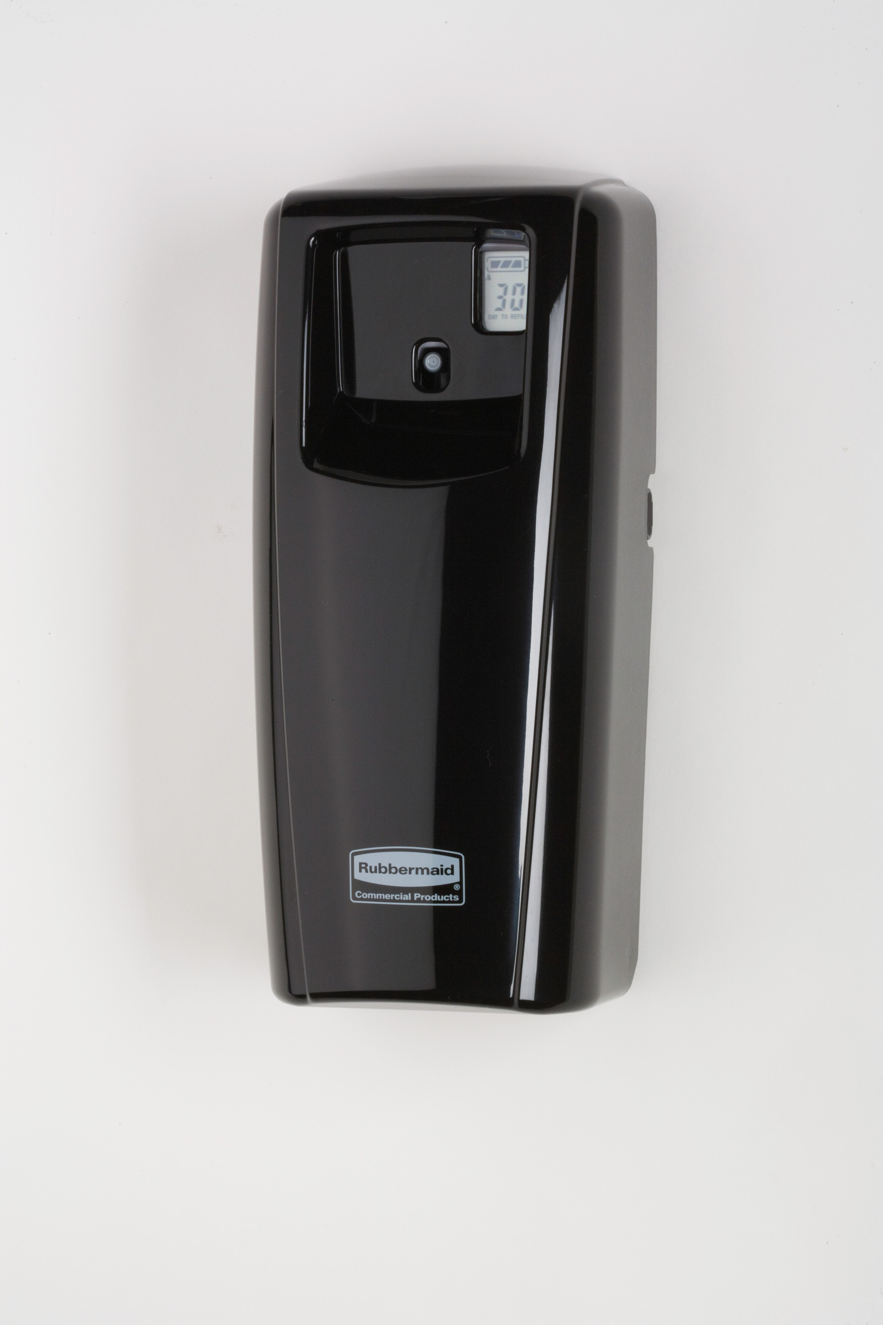 Das Standardaerosolsystem gibt automatisch einen Duft und einen Geruchsneutralisierer ab, der Toilettenräume rund um die Uhr sauber und frisch hält.