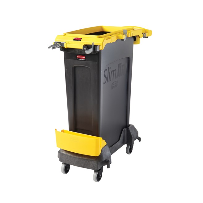 Le kit porte-accessoires Rubbermaid Slim Jim® est un système spécialement conçu pour ranger et transporter des outils de nettoyage courants.
