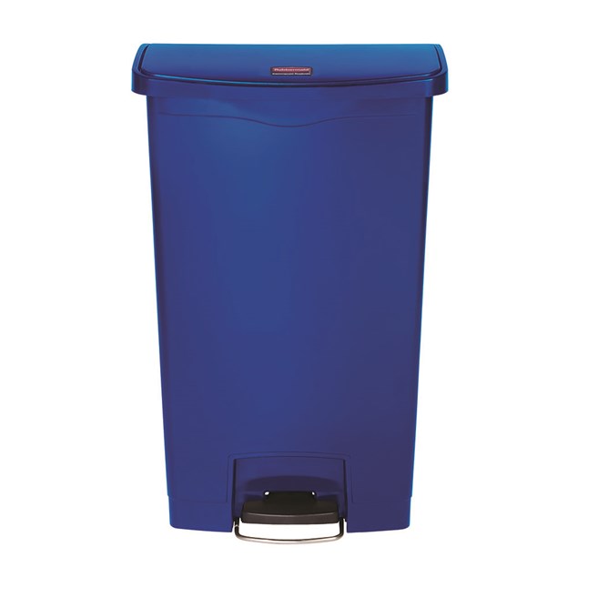 The Rubbermaid Commercial Slim Jim® Step-On Container features a slim profile and footprint to fit in tightest spaces. Slim Jim® Step-On containers are constructed with premium-quality materials and meet the needs of any environment with efficiency, safety, and durability.