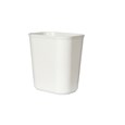 The Rubbermaid Commercial Fire-Resistant Wastebasket features a contemporary shape with a UL rating.