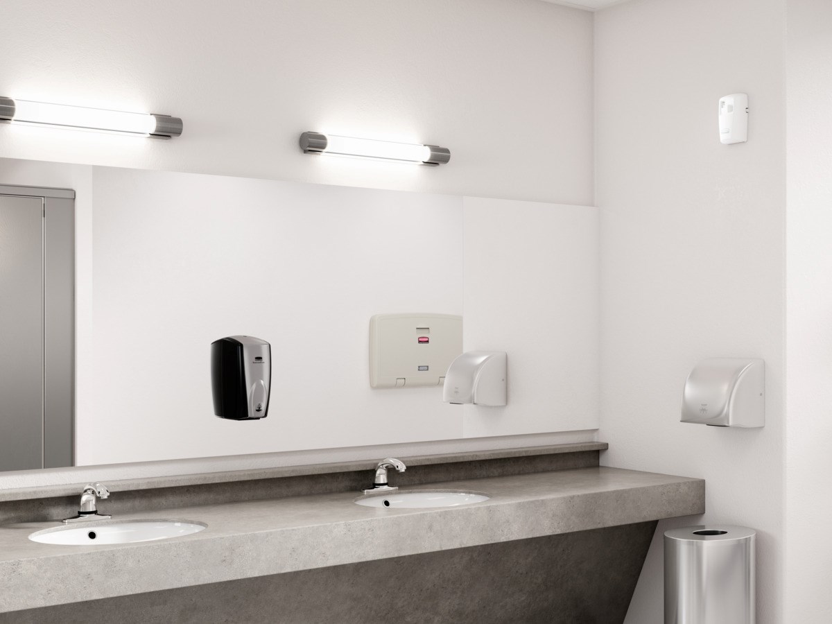 Los sistemas de control de olor en aerosol Microburst® 3000 ofrecen una solución rentable y programable con toda la potencia y el rendimiento de los dispensadores estándar.