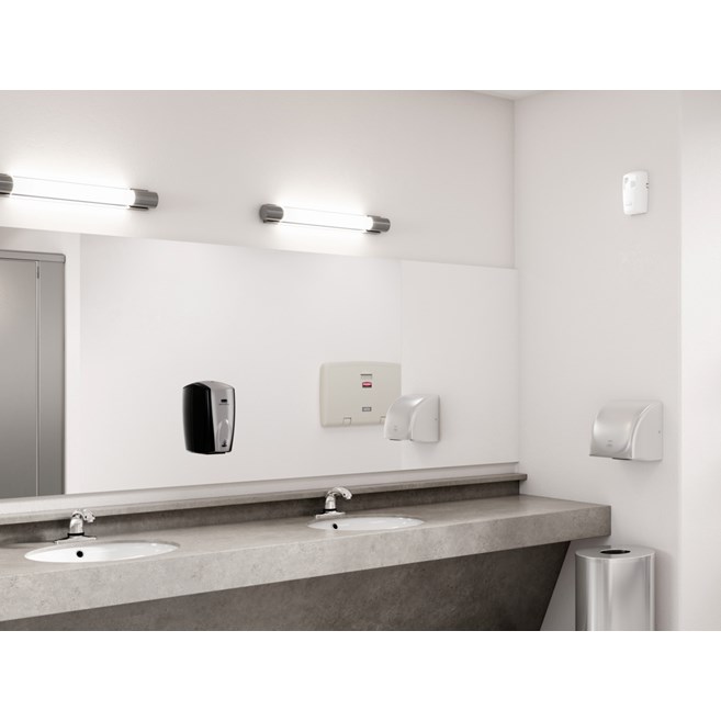 Il sistema di controllo degli odori con spray Microburst® 3000 offre una soluzione vantaggiosa e programmabile unita a tutta la potenza e alle prestazioni dei dispenser standard.