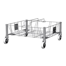 Slim Jim® Stainless Steel Double Dolly is designed to support and transport Vented Slim Jim® containers smoothly and efficiently through any commercial facility.