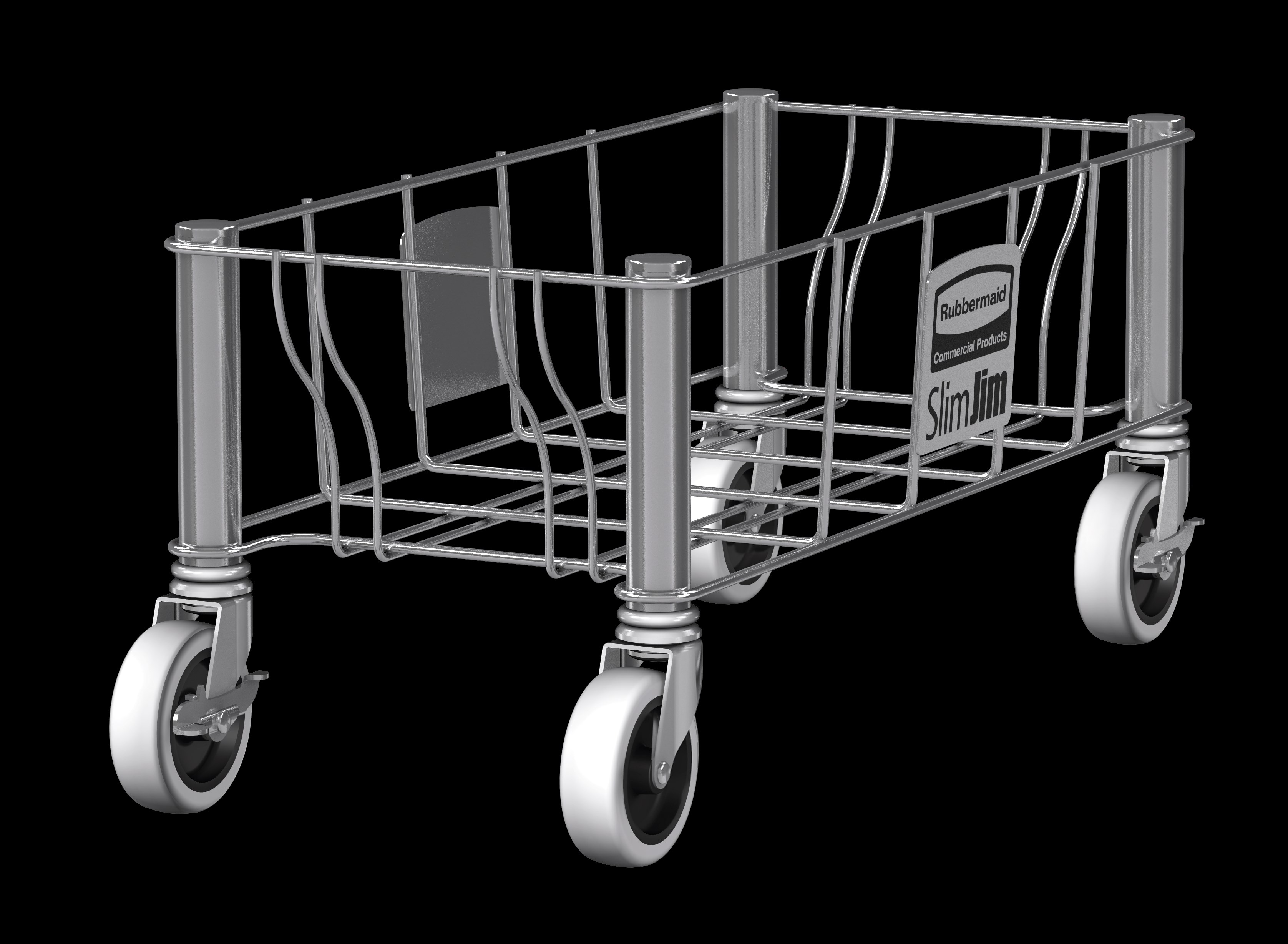 Slim Jim® Stainless Steel Dolly is designed to support and transport Vented Slim Jim® containers smoothly and efficiently through any commercial facility.