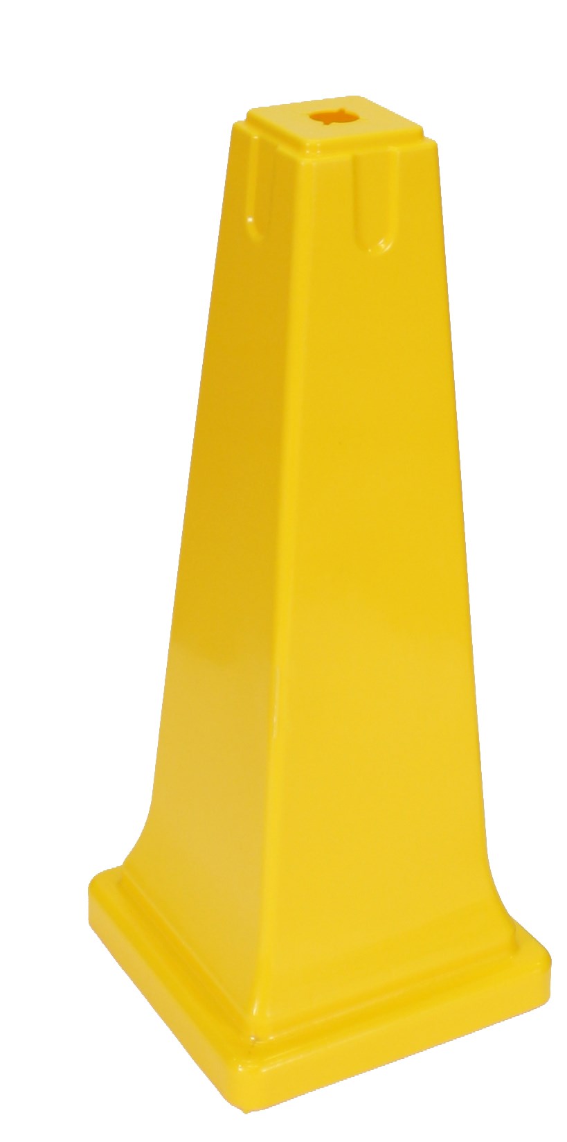 Gut sichtbarer, gelber Sicherheits- und Gefahrenschutzkegel, 91 cm.