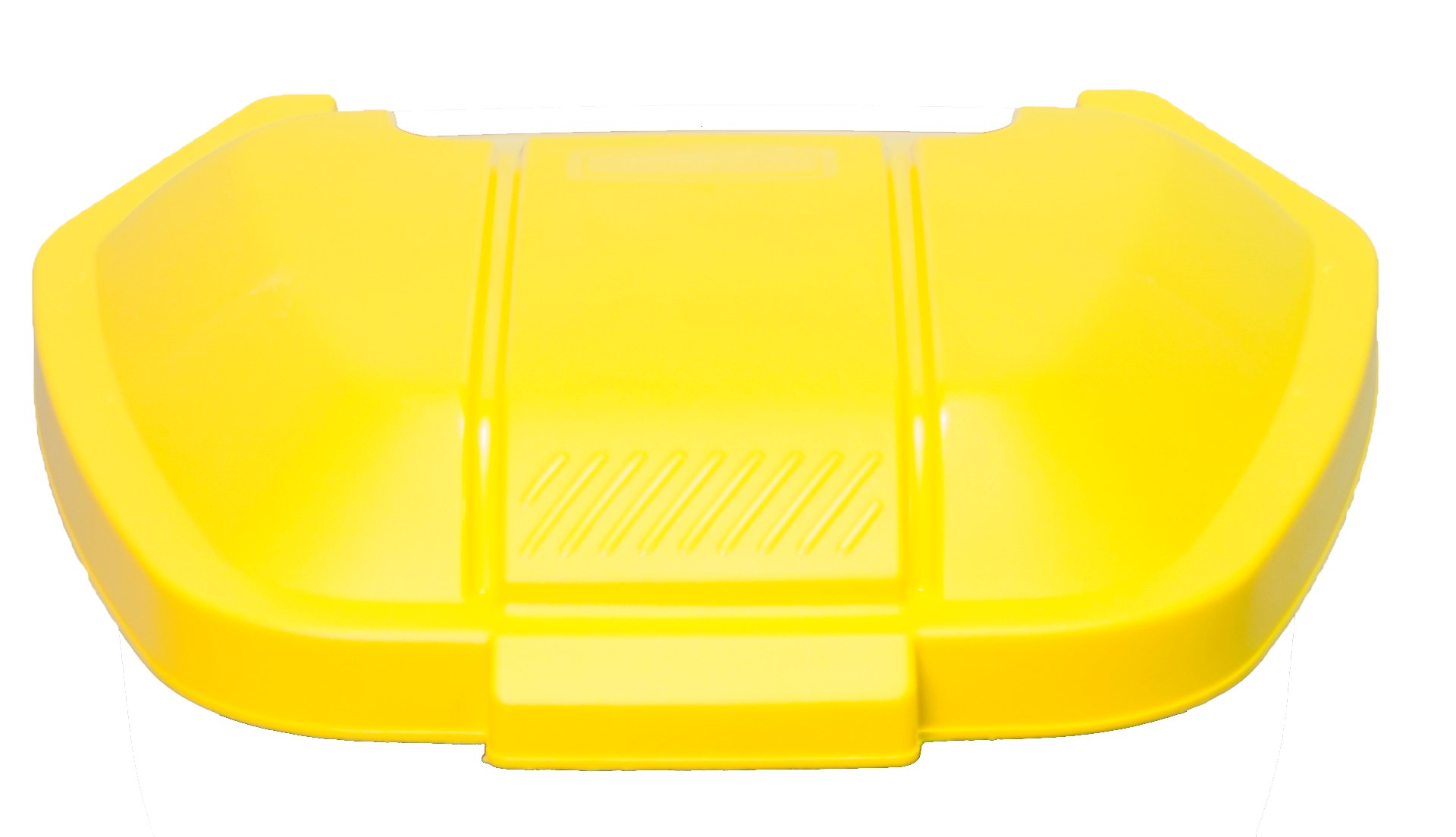 Couvercle jaune pour bac roulant