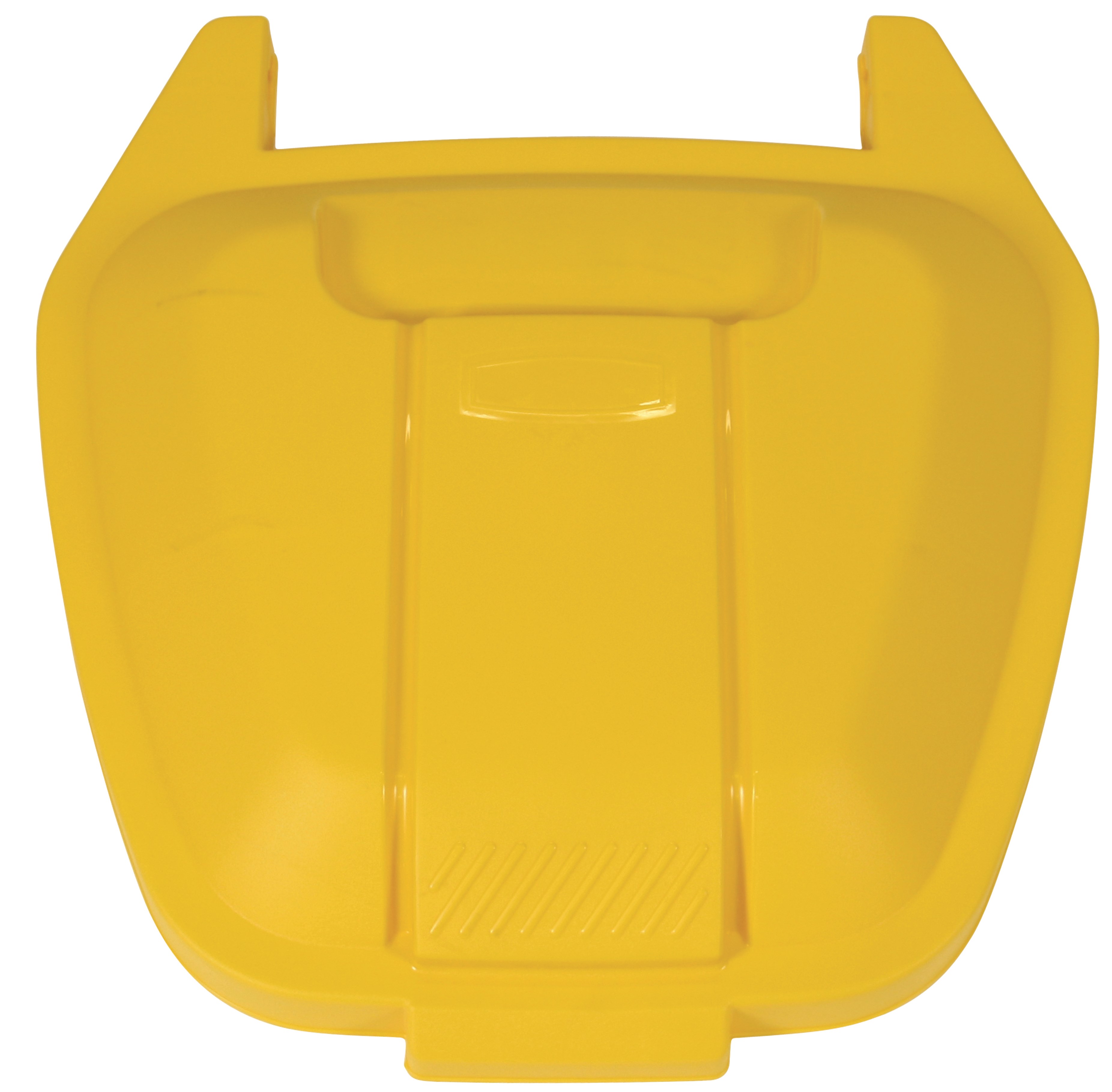 Couvercle jaune pour bac roulant