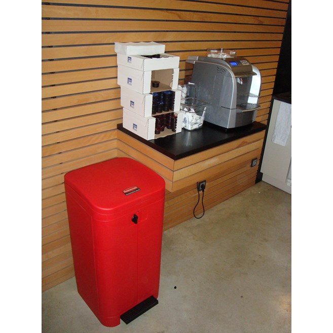 A 100 l front opening Step-On Bin