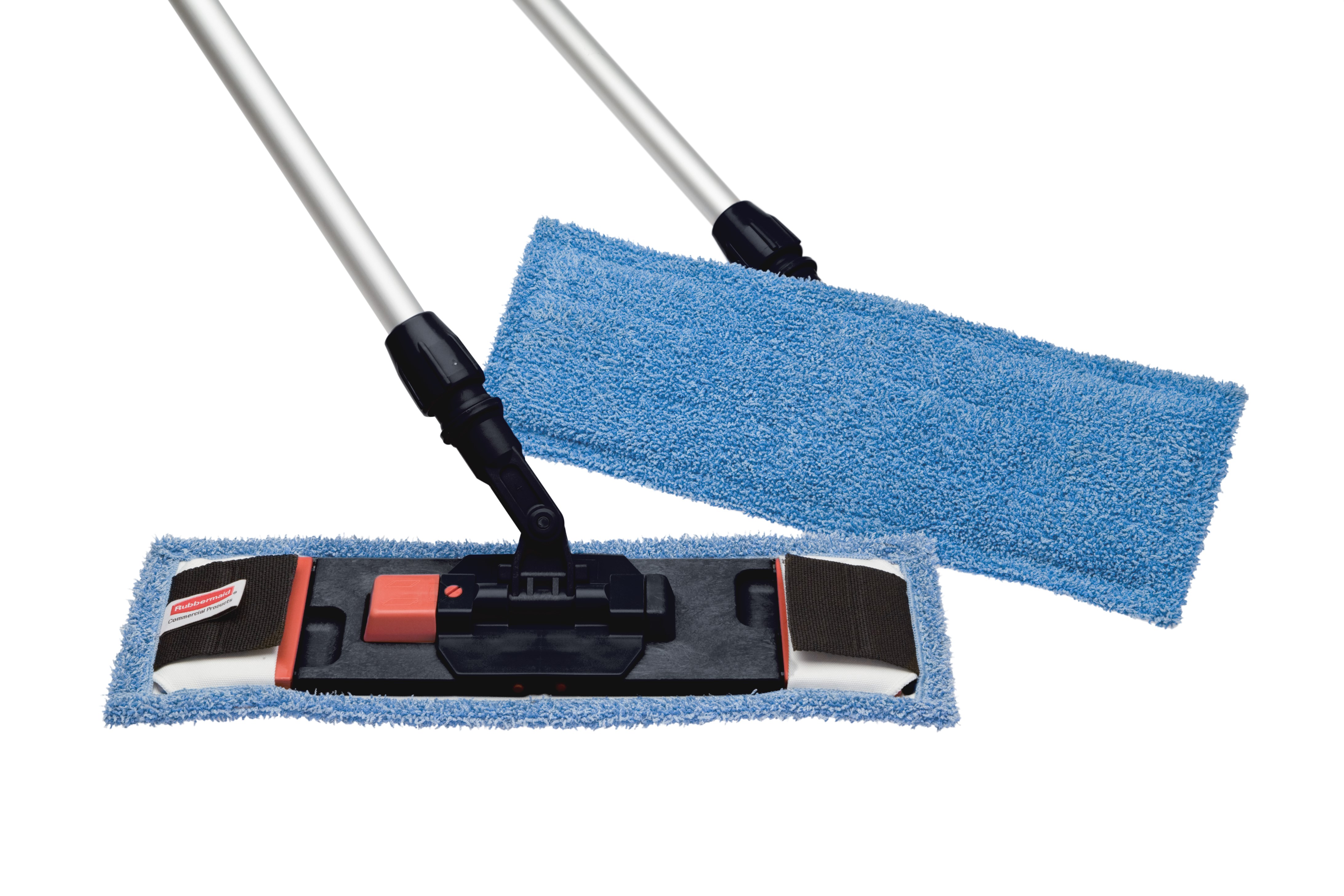 CLEANING/DISINFECTING MOP WITH FLAPS AND POCKETS