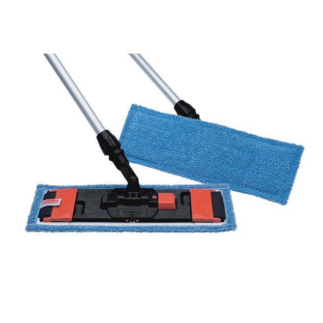 CLEANING/DISINFECTING MOP WITH FLAPS AND POCKETS