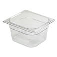 The Rubbermaid Commercial Cold Food Pan is break resistant, won't rust, dent, or bend, and is quieter than metal.