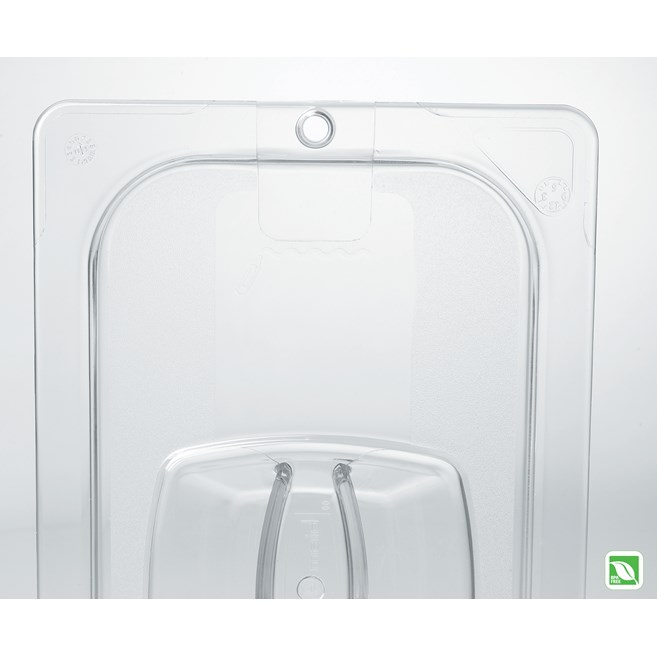 Insert pan cover with peg hole for sanitary drying