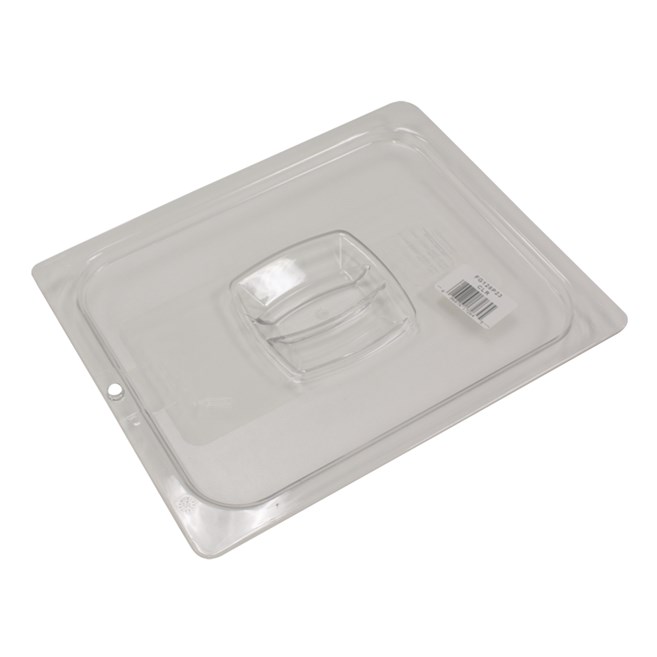 Der Deckel für GN-Behälter für kalte Speisen mit Stiftloch von Rubbermaid Commercial ist bruchfest. Er rostet, verbiegt und verbeult nicht.