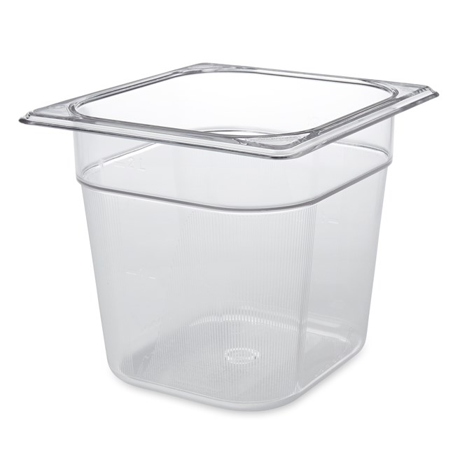 The Rubbermaid Commercial Cold Food Pan is break resistant. It won't rust, dent, or bend, and is quieter than metal.