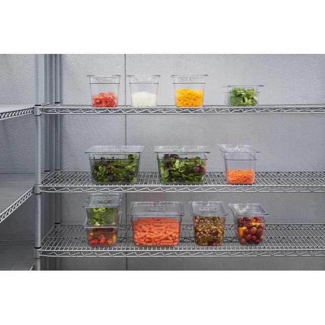 The Rubbermaid Commercial Cold Food Pan is break resistant. It won't rust, dent, or bend, and is quieter than metal.