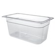 Clear, break resistant insert pans in industry standard, gastronorm sizes