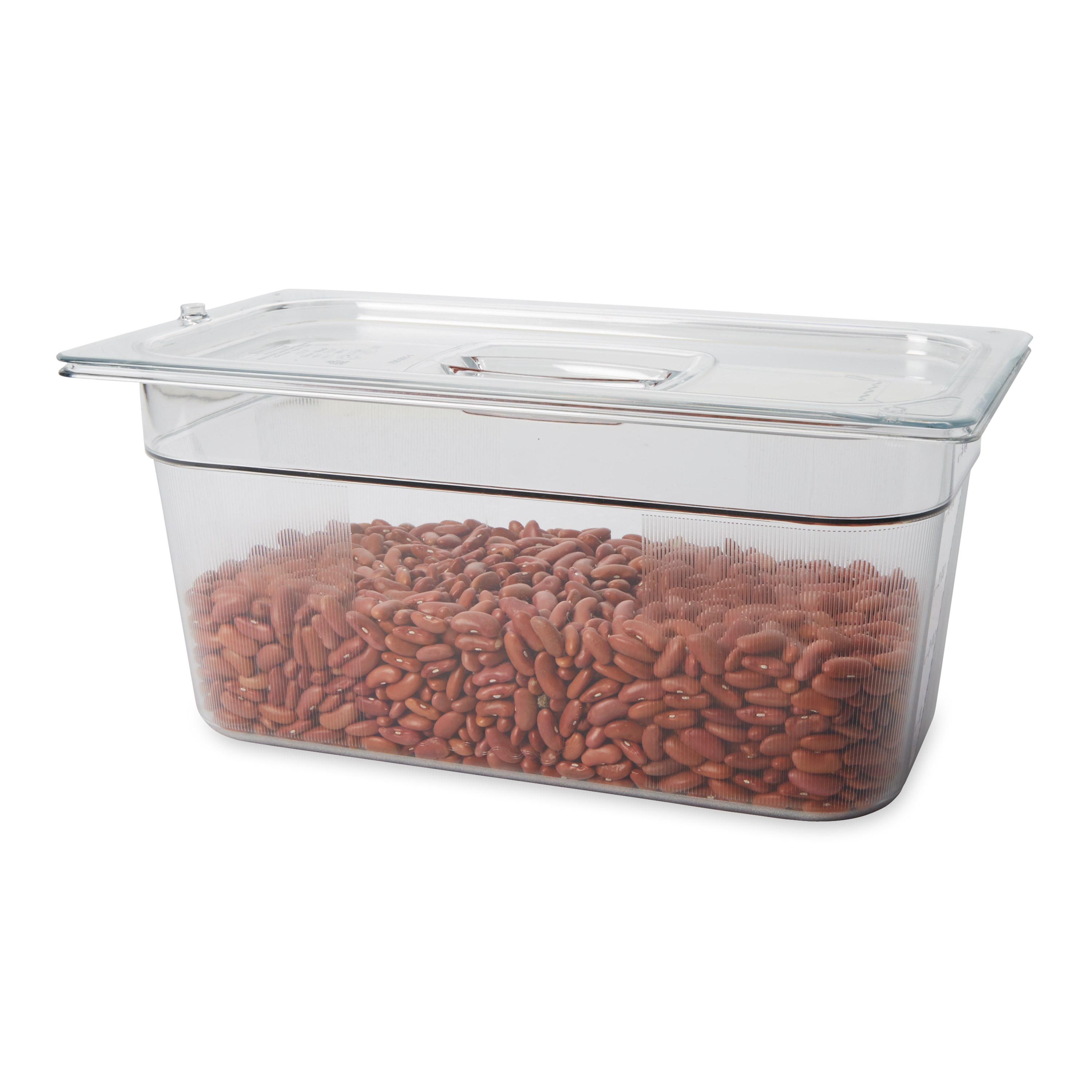 Clear, break resistant insert pans in industry standard, gastronorm sizes