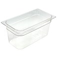 Clear, break resistant insert pans in industry standard, gastronorm sizes
