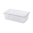 Clear, break resistant insert pans in industry standard, gastronorm sizes