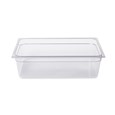 Clear, break resistant insert pans in industry standard, gastronorm sizes