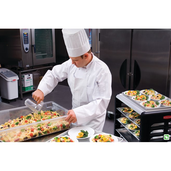 The Rubbermaid Commercial portioning scoops maintain food safety.