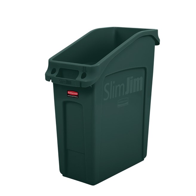 Slim Jim® Under-Counter containers van Rubbermaid Commercial zijn een doelgerichte oplossing voor een ruimtebesparende afvalverwijdering onder de toonbank.