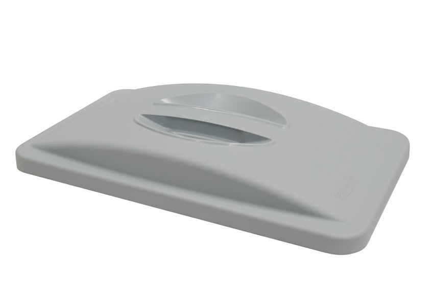 A variety of Slim Jim lids are available to help facilitate waste and recycling sortation