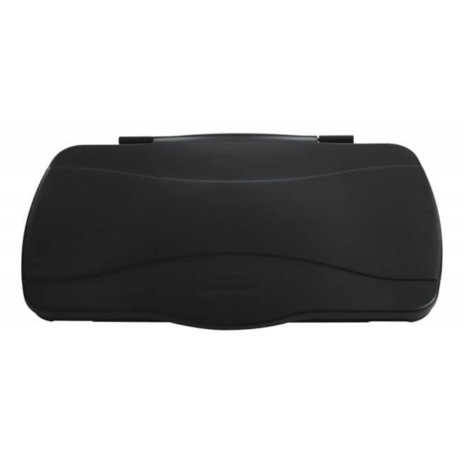 Il coperchio con cerniere Slim Jim® Executive Series Rubbermaid Commercial favorisce il riciclo e migliora la produttività.