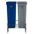 Le socle double en acier inoxydable Rubbermaid Slim Jim® est conçu pour assurer le soutien et le transport en douceur et efficace des collecteurs Slim Jim® avec conduits d’aération dans tous les établissements commerciaux.