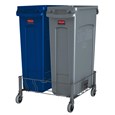 Le socle double en acier inoxydable Rubbermaid Slim Jim® est conçu pour assurer le soutien et le transport en douceur et efficace des collecteurs Slim Jim® avec conduits d’aération dans tous les établissements commerciaux.