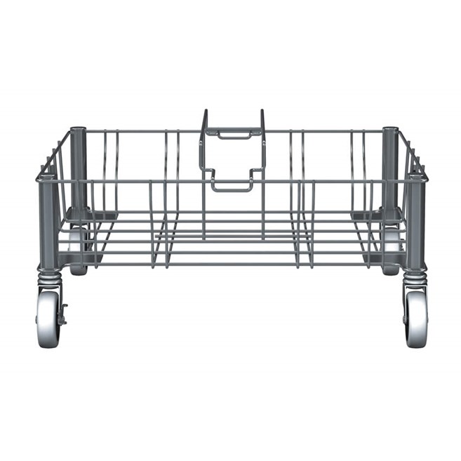 Le socle double en acier inoxydable Rubbermaid Slim Jim® est conçu pour assurer le soutien et le transport en douceur et efficace des collecteurs Slim Jim® avec conduits d’aération dans tous les établissements commerciaux.
