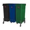 Le socle triple en acier inoxydable Rubbermaid Slim Jim® est conçu pour assurer le soutien et le transport en douceur et efficace des collecteurs Slim Jim® avec conduits d’aération dans tous les établissements commerciaux.